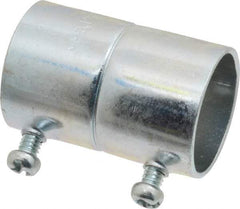 Cooper Crouse-Hinds - 1" Trade, Steel Set Screw EMT Conduit Coupling - Noninsulated - Benchmark Tooling