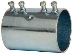 Cooper Crouse-Hinds - 2" Trade, Steel Set Screw EMT Conduit Coupling - Noninsulated - Benchmark Tooling