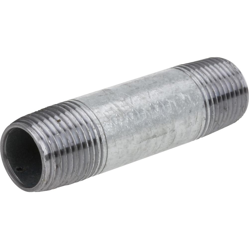 Black Pipe Nipples & Pipe; Thread Style: Threaded on Both Ends; Schedule: 80; Construction: Welded; Lead Free: No; Standards: ASTM A733; ASME B1.20.1; ASTM A53; Nipple Type: Threaded Nipple; Overall Length: 1.50