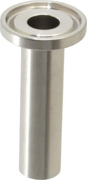 VNE - 1/2", Clamp Style, Sanitary Stainless Steel Pipe Welding Ferrule - Tube OD Connection, Grade 316/316L - Benchmark Tooling