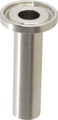 VNE - 1/2", Clamp Style, Sanitary Stainless Steel Pipe Welding Ferrule - Tube OD Connection, Grade 316/316L - Benchmark Tooling
