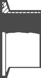 VNE - 2", Clamp Style, Sanitary Stainless Steel Pipe Tank Welding Ferrule - Tube OD Connection, Grade 316/316L - Benchmark Tooling