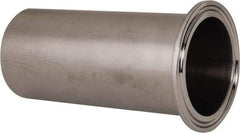 VNE - 2", Clamp Style, Sanitary Stainless Steel Pipe Tygon Hose Adapter - Tube OD Connection, Grade 304 - Benchmark Tooling
