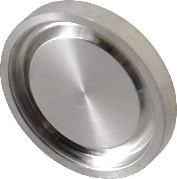 VNE - 3/4", Clamp Style, Sanitary Stainless Steel Pipe End Cap - Tube OD Connection, Grade 316/316L - Benchmark Tooling