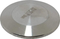 VNE - 1-1/2", Clamp Style, Sanitary Stainless Steel Pipe End Cap - Tube OD Connection, Grade 304 - Benchmark Tooling