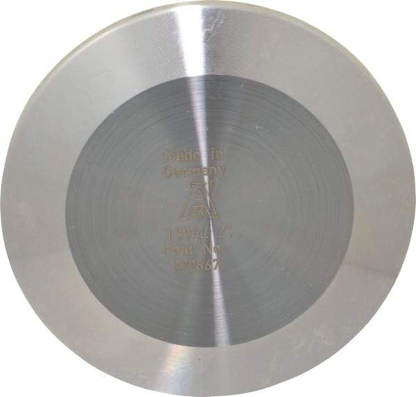 VNE - 2", Clamp Style, Sanitary Stainless Steel Pipe End Cap - Tube OD Connection, Grade 304 - Benchmark Tooling