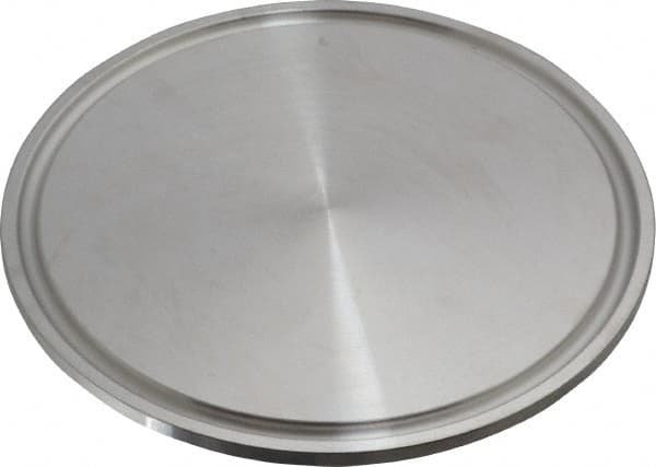 VNE - 3", Clamp Style, Sanitary Stainless Steel Pipe End Cap - Tube OD Connection, Grade 304 - Benchmark Tooling