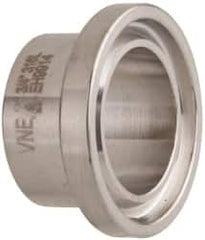 VNE - 3/4", Clamp Style, Sanitary Stainless Steel Pipe Short Welding Ferrule - Tube OD Connection, Grade 316/316L - Benchmark Tooling