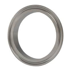 VNE - 2-1/2", Clamp Style, Sanitary Stainless Steel Pipe Short Welding Ferrule - Tube OD Connection, Grade 304 - Benchmark Tooling