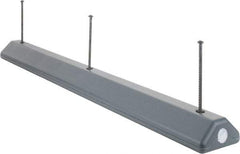 Eagle - 72" Long x 8" Wide x 4" High, Parking Curb - Gray, High Density Polyethylene - Benchmark Tooling