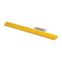 Eagle - 72" Long x 8" Wide x 4" High, Parking Curb - Yellow, High Density Polyethylene - Benchmark Tooling