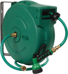 Value Collection - 65' Spring Retractable Hose Reel - 140 psi, Hose Included - Benchmark Tooling