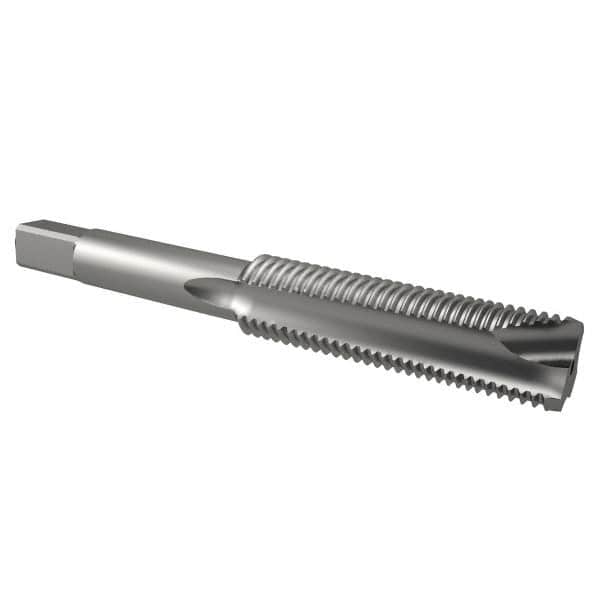 Interstate - 5/8-18 UNF, 3 Flute, Bright Finish, High Speed Steel Spiral Point Tap - Plug Chamfer, Right Hand Thread, 3-13/16" OAL, 1-13/16" Thread Length, 3B Class of Fit - Exact Industrial Supply