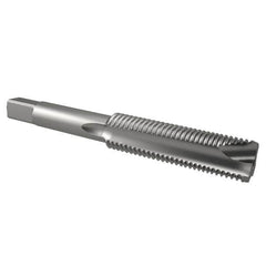 Interstate - 5/8-18 UNF, 3 Flute, Bright Finish, High Speed Steel Spiral Point Tap - Plug Chamfer, Right Hand Thread, 3-13/16" OAL, 1-13/16" Thread Length, 3B Class of Fit - Exact Industrial Supply