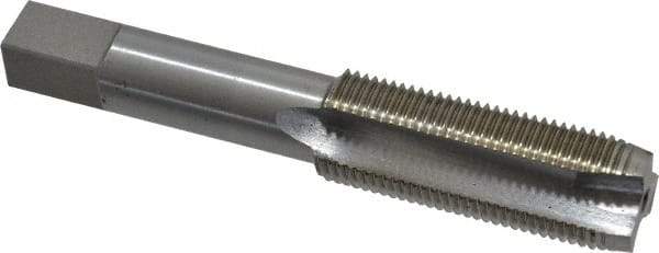 Interstate - 3/4-16 UNF, 3 Flute, Bright Finish, High Speed Steel Spiral Point Tap - Plug Chamfer, Right Hand Thread, 4-1/4" OAL, 2" Thread Length, 3B Class of Fit - Exact Industrial Supply