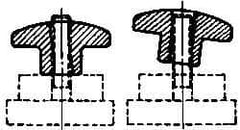 Jergens - Quick-Acting Knobs Type: Quick Lock Hand Knob Diameter (Inch): 1-1/8 - Benchmark Tooling