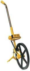 Trumeter - 10,000' Counter Limit, 39" OAL, Yellow/Chrome Measuring Wheel - 2.5" Accuracy per 100", Measures in Feet & Inches - Benchmark Tooling