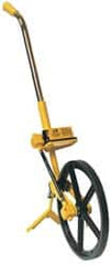 Trumeter - 10,000' Counter Limit, 39" OAL, Yellow/Chrome Measuring Wheel - 2.5" Accuracy per 100", Measures in Feet & Inches - Benchmark Tooling