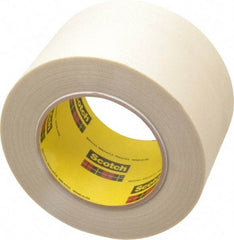 3M - 60 Yd Long x 3" Wide, Series 361, White Silicone Glass Cloth Tape - 7.5 mil Thick, 182 Lb/In Tensile Strength - Benchmark Tooling