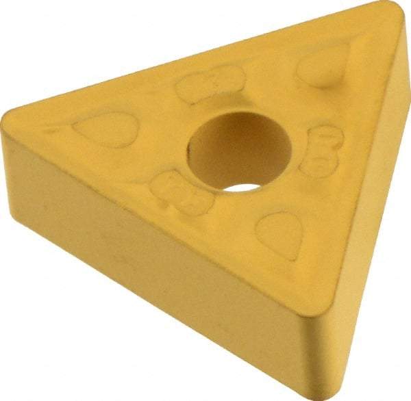 Iscar - TNMG332 TF Grade IC9250 Carbide Turning Insert - TiCN/Al2O3/TiN Finish, 60° Triangle, 3/8" Inscr Circle, 3/16" Thick, 1/32" Corner Radius - Benchmark Tooling