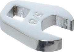 Proto - 3/8" 1/4" Drive Chrome Open End Crowfoot Wrench - 25/32" Head Diam x 1/4" Head Thickness - Benchmark Tooling