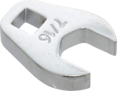 Proto - 7/16" 1/4" Drive Chrome Open End Crowfoot Wrench - 7/8" Head Diam x 1/4" Head Thickness - Benchmark Tooling