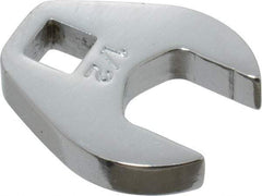 Proto - 1/2" 1/4" Drive Chrome Open End Crowfoot Wrench - 1-1/32" Head Diam x 1/4" Head Thickness - Benchmark Tooling