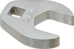 Proto - 9/16" 1/4" Drive Chrome Open End Crowfoot Wrench - 1-1/8" Head Diam x 1/4" Head Thickness - Benchmark Tooling