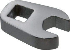 Proto - 7/16" 3/8" Drive Chrome Open End Crowfoot Wrench - 0.92" Head Diam x 1/4" Head Thickness - Benchmark Tooling