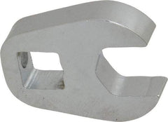 Proto - 1/2" 3/8" Drive Chrome Open End Crowfoot Wrench - 1.1" Head Diam x 1/4" Head Thickness - Benchmark Tooling