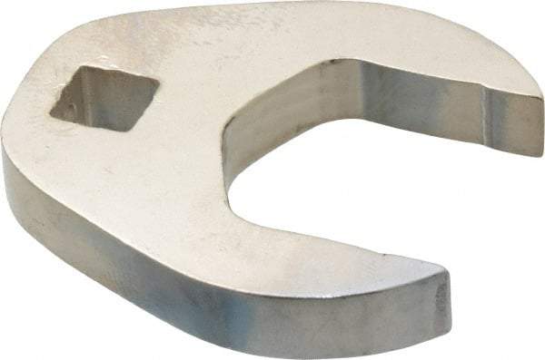 Proto - 1-3/16" 3/8" Drive Chrome Open End Crowfoot Wrench - 2.12" Head Diam x 0.38" Head Thickness - Benchmark Tooling