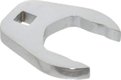 Proto - 1-5/16" 3/8" Drive Chrome Open End Crowfoot Wrench - 0.53" Head Diam x 0.38" Head Thickness - Benchmark Tooling