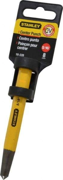 Stanley - 5/16" Center Punch - 4-1/2" OAL, Tempered Steel - Benchmark Tooling