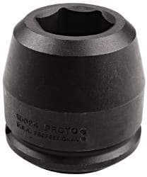 Proto - 1-1/2" Drive 75mm Standard Impact Socket - 6 Points, 4-1/2" OAL - Benchmark Tooling