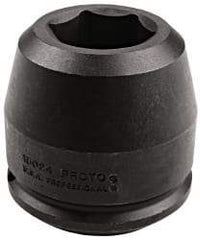 Proto - 1-1/2" Drive 65mm Standard Impact Socket - 6 Points, 4-3/16" OAL - Benchmark Tooling