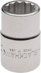 Blackhawk by Proto - 3/4" Drive, Standard Hand Socket - 12 Points, 2" OAL, Alloy Steel, Satin Finish - Benchmark Tooling