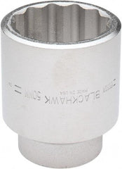 Blackhawk by Proto - 3/4" Drive, Standard Hand Socket - 12 Points, 3-3/32" OAL, Alloy Steel, Black Finish - Benchmark Tooling