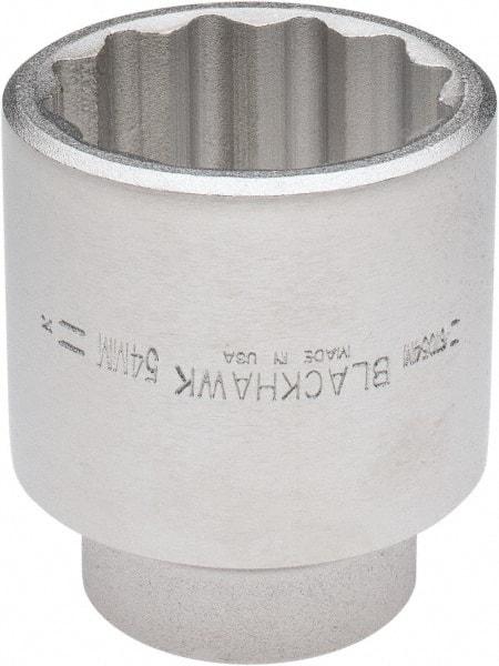 Blackhawk by Proto - 3/4" Drive, Standard Hand Socket - 12 Points, 3-13/64" OAL, Alloy Steel, Black Finish - Benchmark Tooling