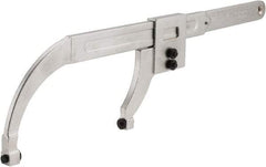 Facom - 0" to 7-7/8" Capacity, Satin Chrome Finish, Pin Spanner Wrench - 20-3/4" OAL, 6mm Hook Pin Height - Benchmark Tooling