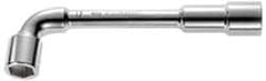 Facom - 7/8", 6 Point, Satin Chrome Coated, 90 ° Offset Socket Wrench - 240mm OAL, 33.5mm Head Thickness - Benchmark Tooling