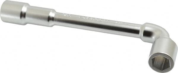 Facom - 9/16", 6 Point, Satin Chrome Coated, 90 ° Offset Socket Wrench - 169mm OAL, 22.5mm Head Thickness - Benchmark Tooling