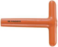 Facom - 6mm 6 Point Insulated Box Wrench - Single End, 1/2" Head Diam, 5-11/16" OAL, Steel - Benchmark Tooling