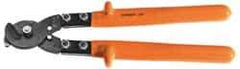 Facom - 18-1/2" OAL, 32mm Capacity, 2-23/64" Jaw Length x 2-3/4" Jaw Width, Insulated Cable Cutter Pliers - Round/Center Cut Head, Cushion Handles - Benchmark Tooling