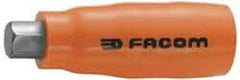 Facom - 1/2" Drive, 10mm Hex Bit Socket - 2-3/4" OAL, 25/64" Bit Length, Insulated - Benchmark Tooling