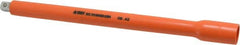 Facom - 3/8" Drive Insulated Socket Extension - 10-1/4" OAL, Single Color Insulation Finish - Benchmark Tooling