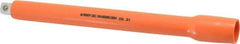 Facom - 1/2" Drive Insulated Socket Extension - 10-3/8" OAL, Single Color Insulation Finish - Benchmark Tooling