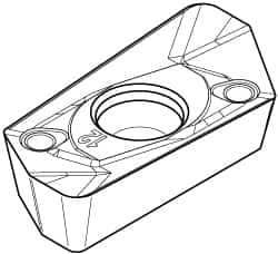 Kennametal - EP1424 HD Grade KCPK30 Carbide Milling Insert - TiN/TiCN/Al2O3 Finish, 0.1772" Thick, 2.4mm Corner Radius - Benchmark Tooling