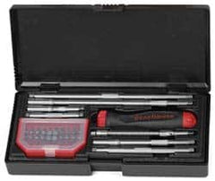 GearWrench - 39 Piece, Screwdriver Bit Set - #0, 1, 2 & 3 Phillips, 3 to 8mm & 1/8 to 5/16" Hex, T8 to T40 Torx, 4, 5.5, 6.5mm, 5/32, 7/32, 1/4" Slotted - Benchmark Tooling