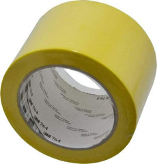 3M - Yellow Solid Color Vinyl Tape - 3" Wide x 108' Long x 0.005" Thick, General Traffic - Benchmark Tooling