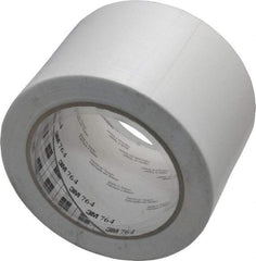 3M - White Solid Color Vinyl Tape - 3" Wide x 108' Long x 0.005" Thick, General Traffic - Benchmark Tooling